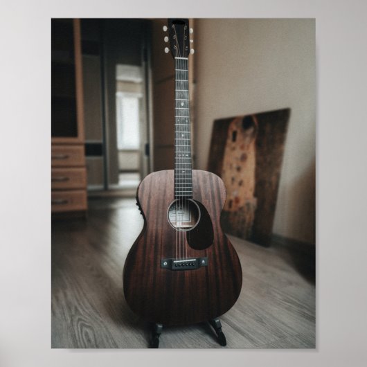 Poster Guitare de basse cool (Devant)