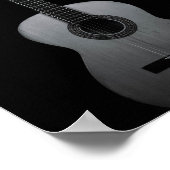 Poster Guitare de basse cool (Coin)