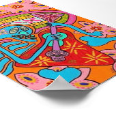 Poster Guitare de Blood Rock (Coin)