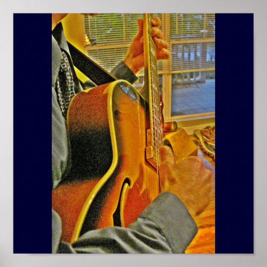 Poster Guitare de jazz (Devant)