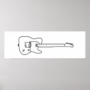 Poster guitare décorative