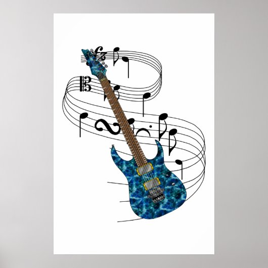 Poster Guitare électrique (Devant)