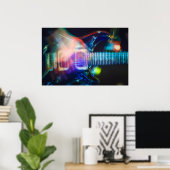 Poster Guitare électrique à lame (Bureau à domicile)