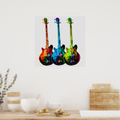 Poster Guitare électrique Abstraite (Cuisine)
