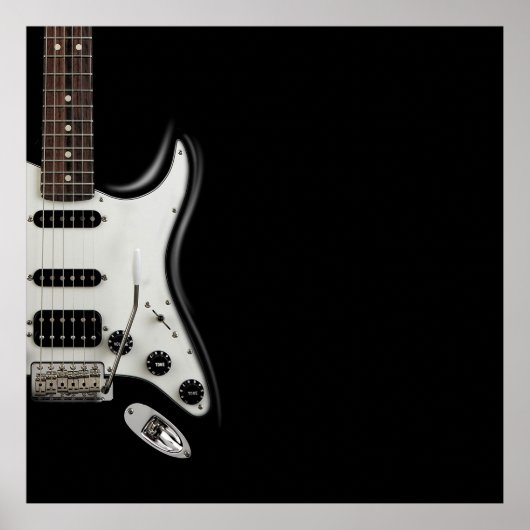 Poster Guitare électrique classique - Stratocaster Iconiq (Devant)