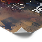 Poster Guitare électrique cosmique (Coin)