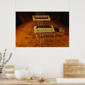 Poster Guitare électrique en bois (Cuisine)