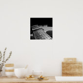 Poster Guitare électrique - Gris B&W (Cuisine)