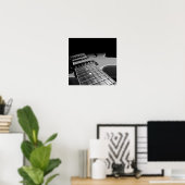 Poster Guitare électrique - Gris B&W (Bureau à domicile)