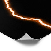 Poster GUITARE ÉLECTRIQUE orange (Coin)