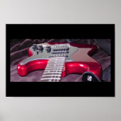 Poster Guitare électrique rouge (Devant)