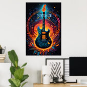 Poster Guitare électrique Sun Fire (Bureau à domicile)