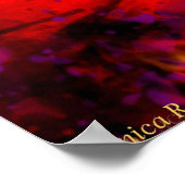 Poster Guitare électrique sur feu Rouge Black Love Rock n (Coin)