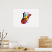 Poster Guitare et piano (Cuisine)