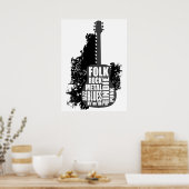 Poster Guitare et styles (Cuisine)