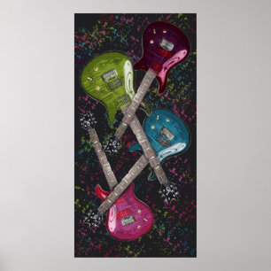 Poster Guitare fetti, Copyright Karen J Williams