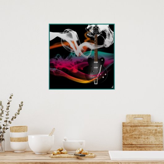 Poster Guitare fumante (Cuisine)