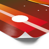 Poster Guitare géométrique contemporaine moderne (Coin)