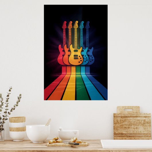 Poster Guitare Lover (Cuisine)