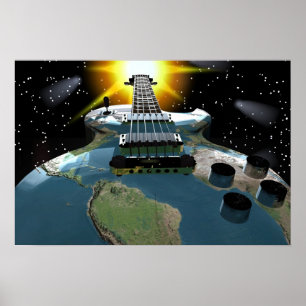 Poster Guitare mondiale par chellea