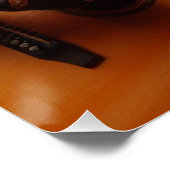 Poster Guitare musicienne Aries Zodiac (Coin)