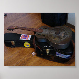 Poster Guitare nationale duolienne ancienne