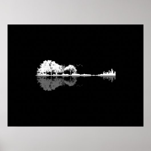 Poster Guitare naturelle (Devant)