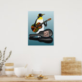 Poster Guitare Penguin Reggae (Cuisine)