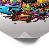 Poster Guitare psychédélique (Coin)