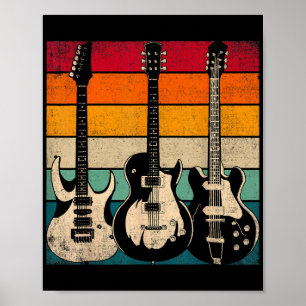Poster Guitare rétro