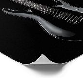 Poster Guitare Rock Band Et Roll Pour Hommes Bande Tee 10 (Coin)