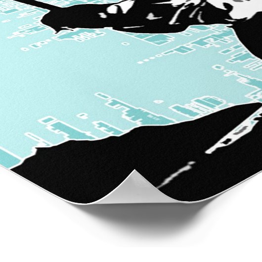 Poster Guitare Smash (Coin)