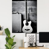Poster Guitare solitaire (Bureau à domicile)