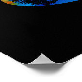 Poster Guitare Sunset Sky Trees City Lake Réflexion (Coin)