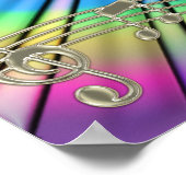 Poster Guitare super dans une Cravate-Dye Dream Music Pos (Coin)