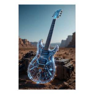 Poster Guitare tactique cristalline