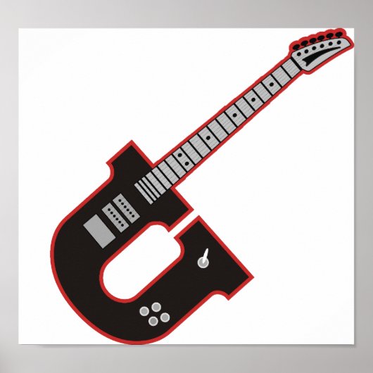 Poster Guitare U (Devant)