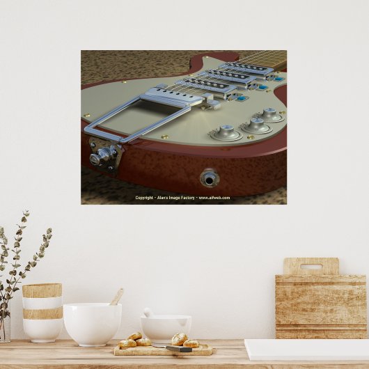 Poster Guitare virtuelle (Cuisine)