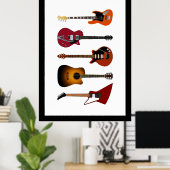 Poster Guitares (Bureau à domicile)