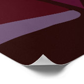 Poster Guitares de musique colorée (Coin)