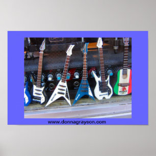 Poster Guitares hollywoodiennes