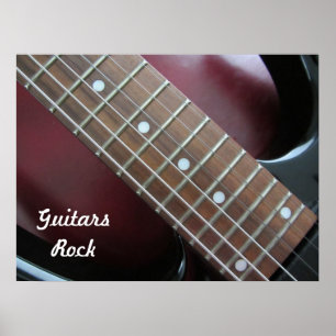 Poster Guitares Rock Electric Guitare
