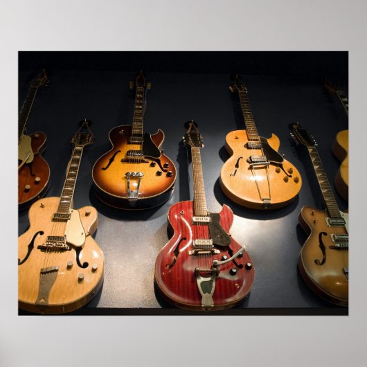 Poster Guitares vintages (Devant)