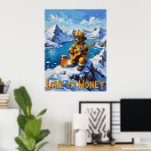 Poster Guitariste des glaciers : L'odeur acoustique de l' (Bureau à domicile)