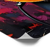 Poster Guitariste du rock et du roll (Coin)