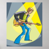 Poster Guitariste électrique (Devant)