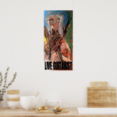 POSTER GUITARISTE EN DIRECT (Cuisine)