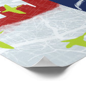 Poster guitariste Golden Gate (Coin)