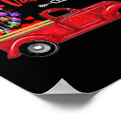 Poster Guitariste Joyeuse Saint-Valentin Guitariste Anniv (Coin)