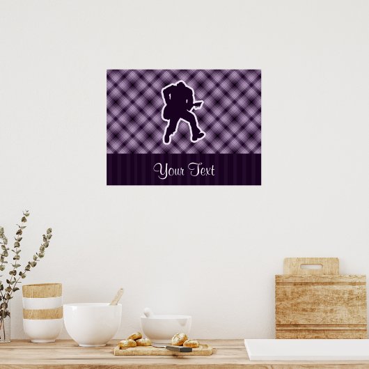 Poster Guitariste pourpre (Cuisine)